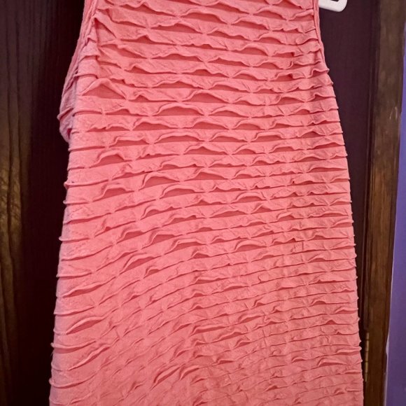 AB Studio Orange Ruffle Tank Top - Picture 4 of 6